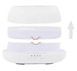 HOMEFISH Αρωματικός Διαχύτης 500ml Υπερηχητικός Υγραντήρας Αέρα Πολύχρωμος Φωτισμός Αρώματος Διαχύτης Αιθέριων Ελαίων για το Σπίτι